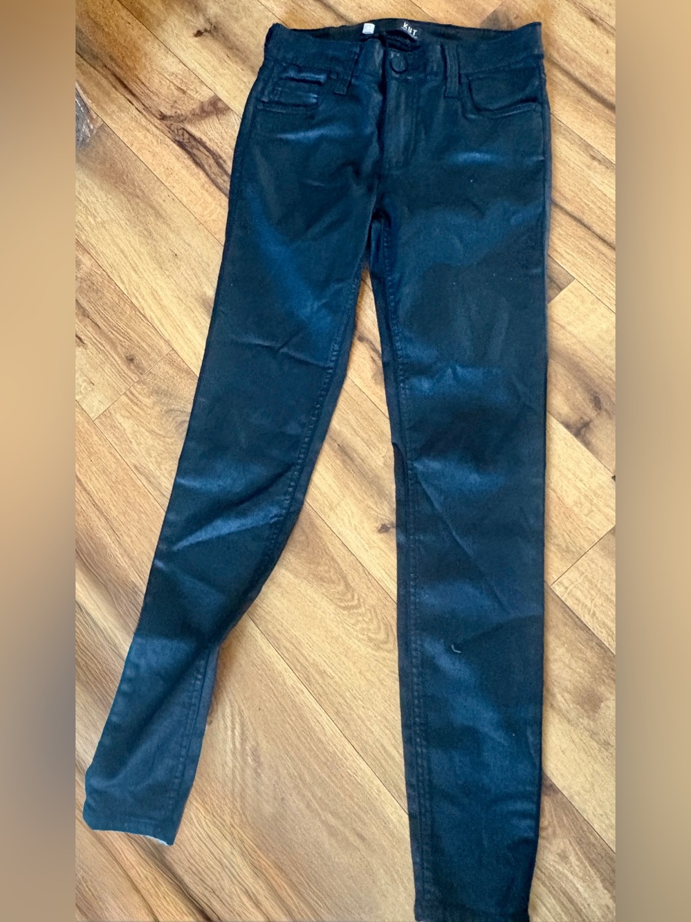 Kut from the Kloth Black Coated Skinny Jeans